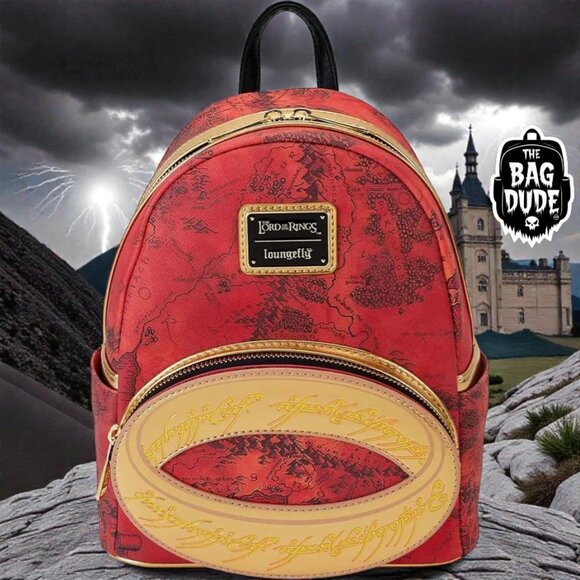 Loungefly Warner Brothers Lord of the Rings The One Ring Mini Backpack